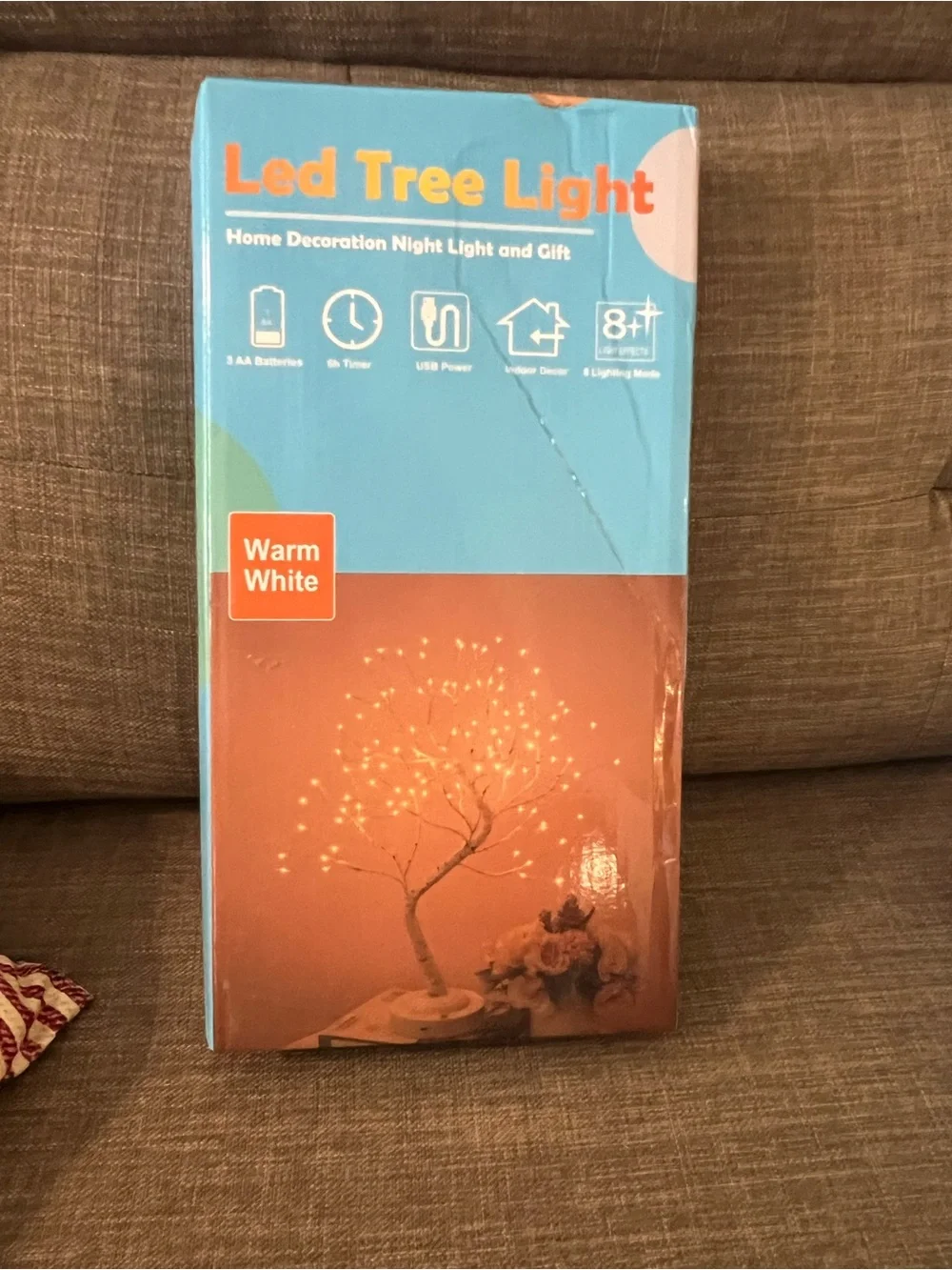 Fairy light LED Decorative Silver Tree Lamp in Warm White